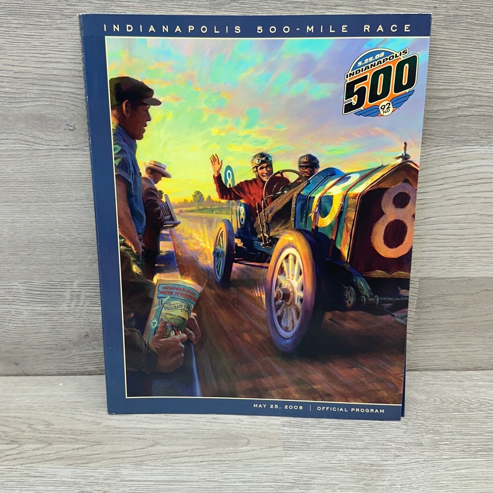 Indianapolis 500 Official Program 2008 92nd Race David Uhl Art Racing